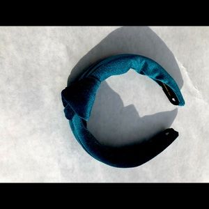 Lele Sadoughi Silk Deep Turquoise Headband